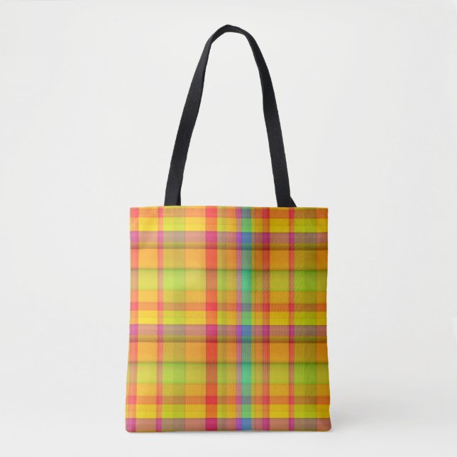 flannel  tote bag (Front)