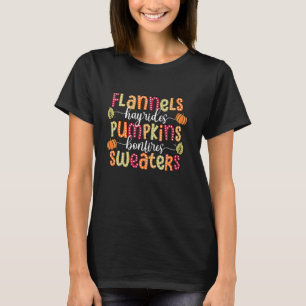 Flannels Hayrides Pumpkins Bonfires Sweaters Fall