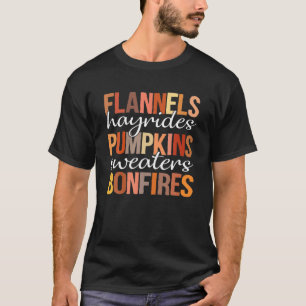Flannels Hayrides Pumpkins Sweaters Bonfires Fall