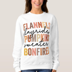 Flannels Hayrides Pumpkins Vintage Sweaters Bonfir
