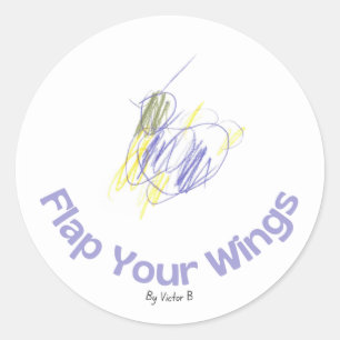 Flap Your Wings Inspirational Sticker