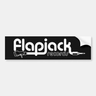 Flapjack Black Bumper Sticker