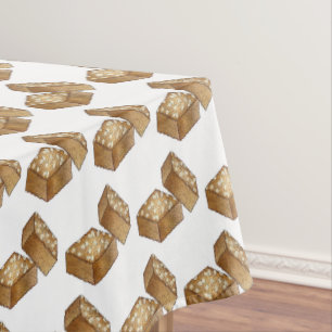 Flapjack Oatmeal UK British Food Traybake Dessert Tablecloth