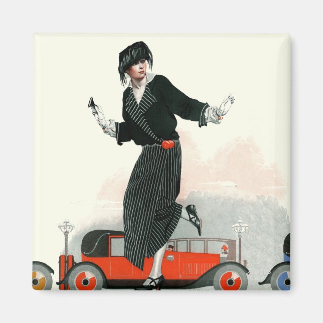Flapper and Roadster Magnet (Front)