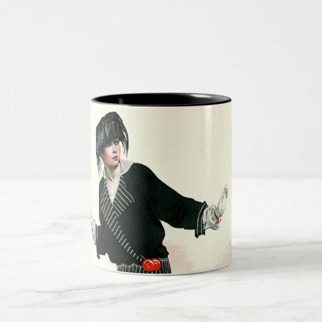 Flapper and Roadster Two-Tone Coffee Mug (Center)
