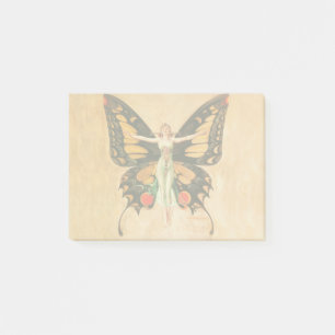 Flapper Butterfly Flying Woman Illustration Post-it Notes