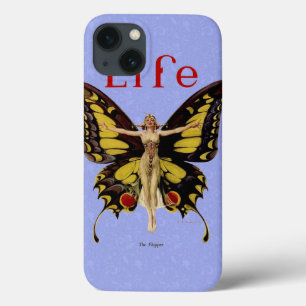 Flapper Butterfly Leyendecker Woman Illustration iPhone 13 Case