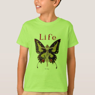 Flapper Butterfly Leyendecker Woman Illustration T-Shirt