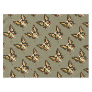 Flapper Butterfly Leyendecker Woman Illustration Tablecloth