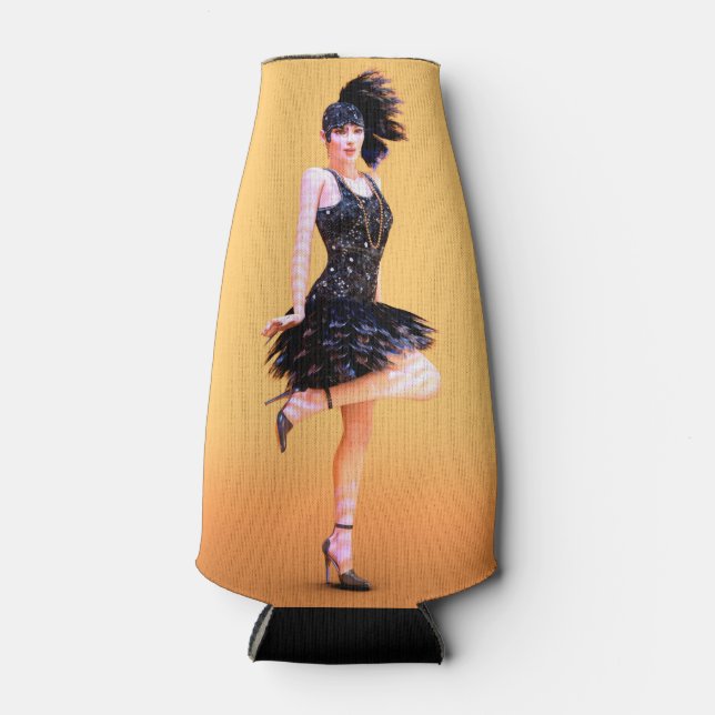 Flapper Dancing Bottle Cooler (Front)
