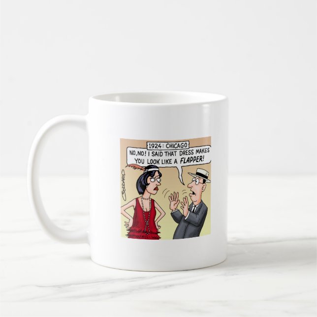 Flapper dress coffee mug (Left)