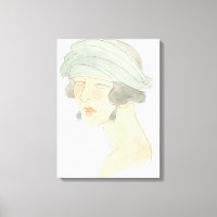 Flapper Fashion Sketch - Portrait