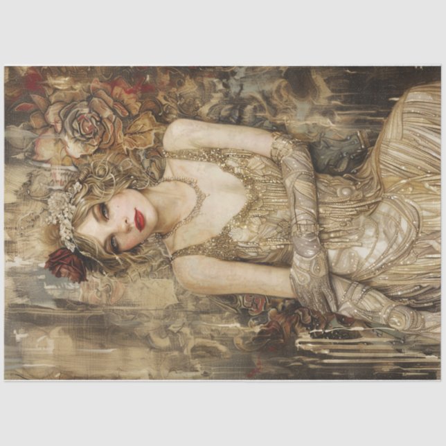 Flapper girl 2 tissue paper (Front)