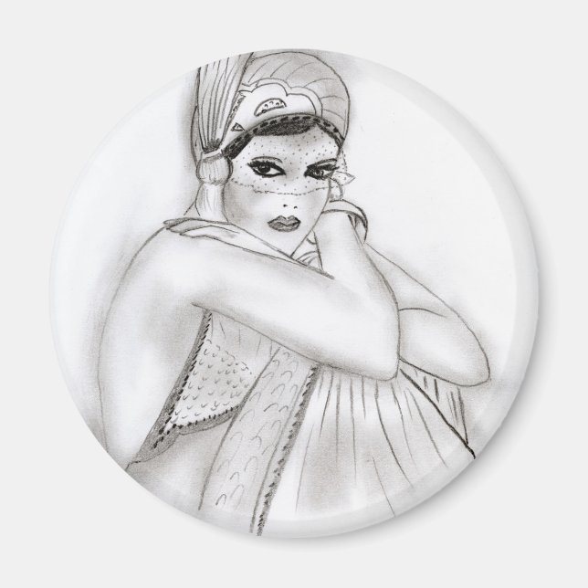Flapper Girl Magnet (Front)