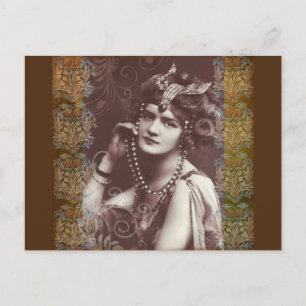 flapper girl postcard