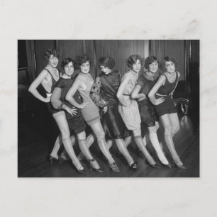 Flapper Girls: 1925 Postcard