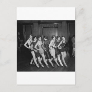 Flapper Girls: 1925 Postcard