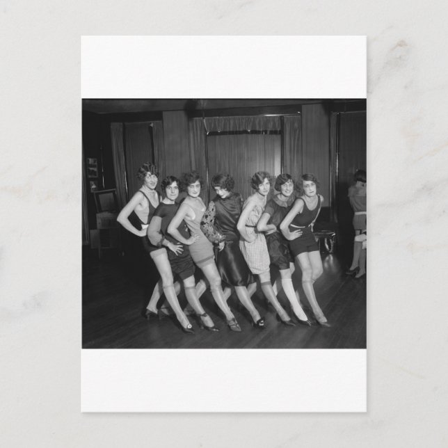 Flapper Girls: 1925 Postcard (Front)