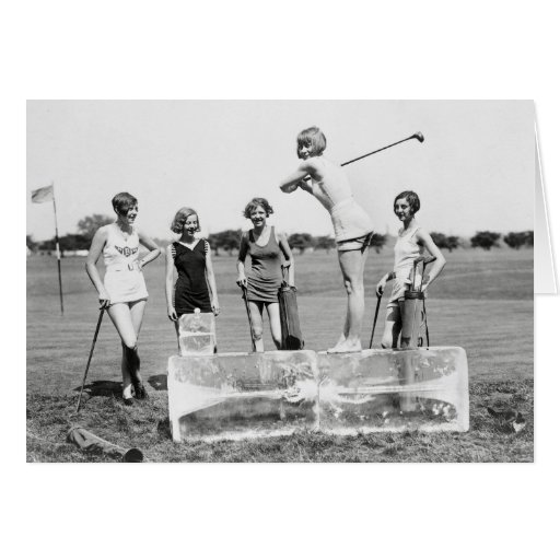 Image of Flapper Girls Playing Golf, 1926