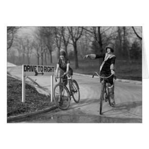 Flapper Girls Riding Bicycles, 1925