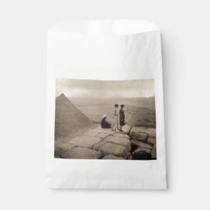 Flapper Girls Sunrise Khufu Pyramid, Egypt 1920  Favour Bags