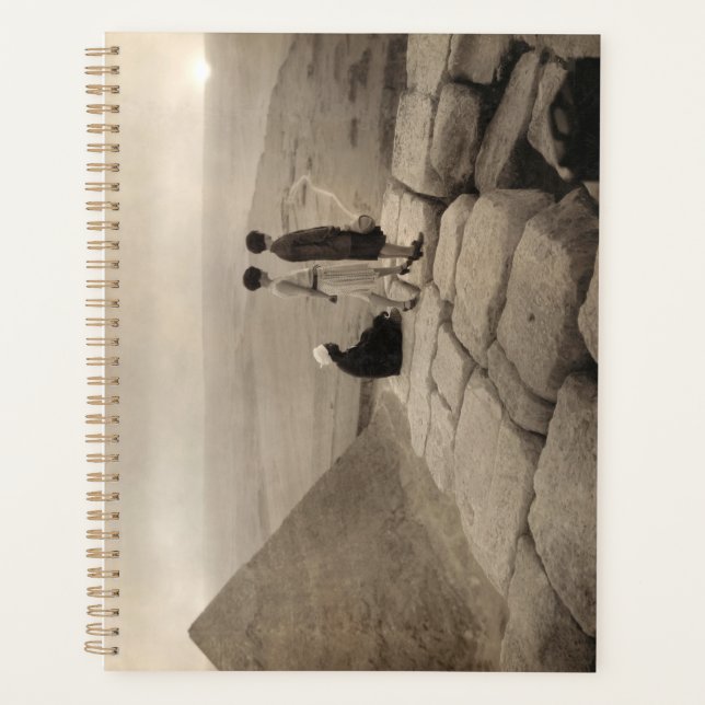 Flapper Girls Sunrise Khufu Pyramid, Egypt 1920  Planner (Front)