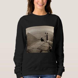 Flapper Girls Sunrise Khufu Pyramid, Egypt 1920  Sweatshirt