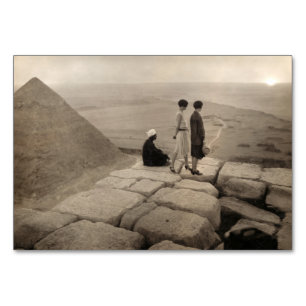 Flapper Girls Sunrise Khufu Pyramid, Egypt 1920  Table Number