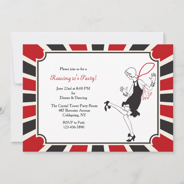 Flapper Invitation (Front)