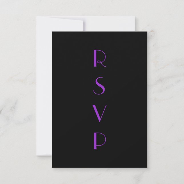 Flapper RSVP in Purple (Front)
