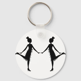 Flapper Silhouette Key Ring