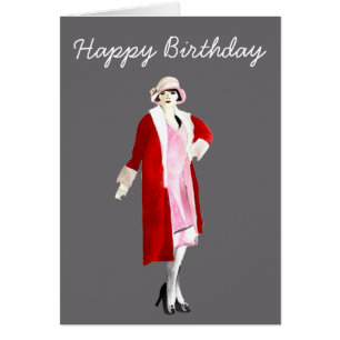 Flapper vintage fashion lady roaring twenties