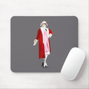Flapper vintage fashion lady roaring twenties mouse mat