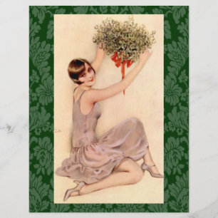 Flapper with Mistletoe