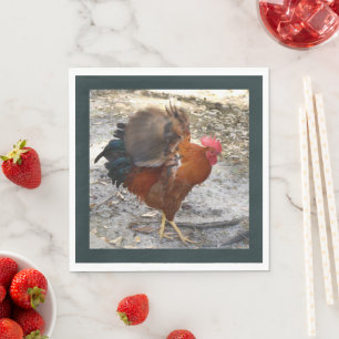Flapping Rooster Napkins