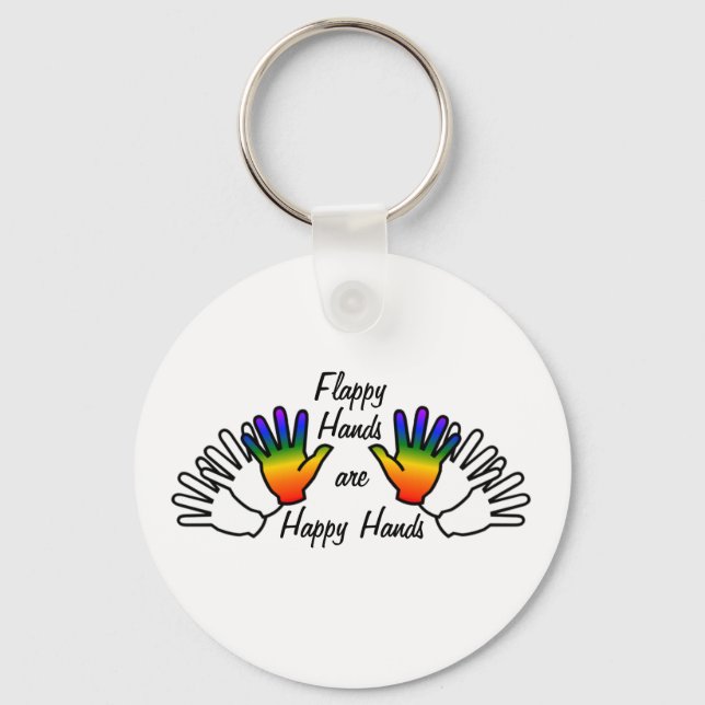 Flappy Hands Key Ring (Front)
