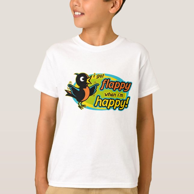 Flappy Happy T-Shirt (Front)