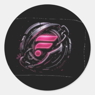 Flare Crystal Crest Seal Sticker