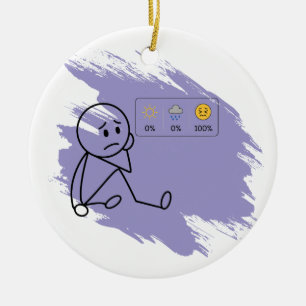 Flare Day Nope Humour Custom Condition Ornament