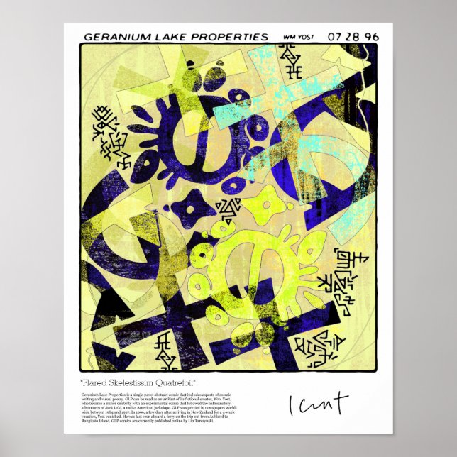 Flared Skelestissim Quatrefoil Poster (Front)