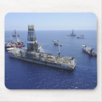 Flaring operations conducted by the drillship