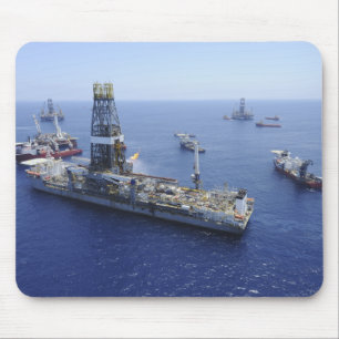 Flaring operations conducted by the drillship mouse mat