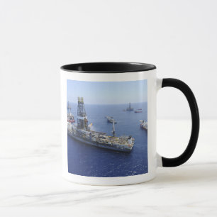 Flaring operations conducted by the drillship mug