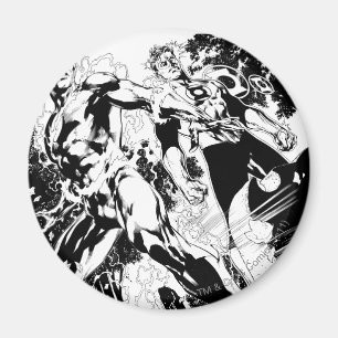 Flash and Green Lantern Panel 2 Magnet