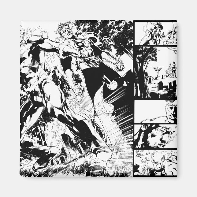 Flash and Green Lantern Panel 2 Magnet (Front)