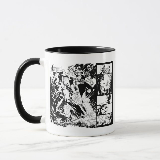 Flash and Green Lantern Panel 2 Mug (Left)