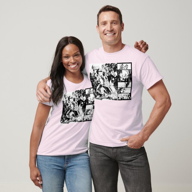 Flash and Green Lantern Panel 2 T-Shirt (Unisex)