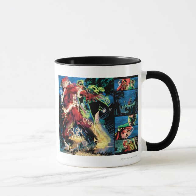 Flash and Green Lantern Panel Mug (Right)
