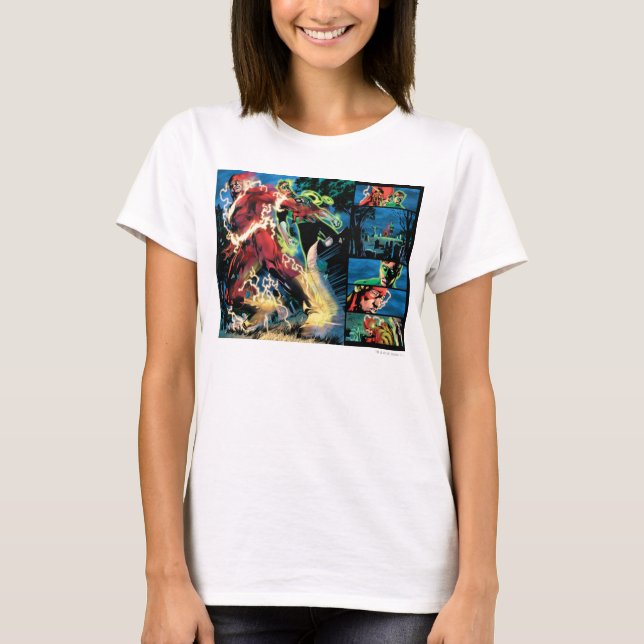 Flash and Green Lantern Panel T-Shirt (Front)