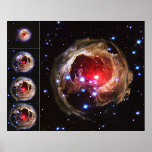 Flash from Red Variable Star V838 Monocerotis Poster